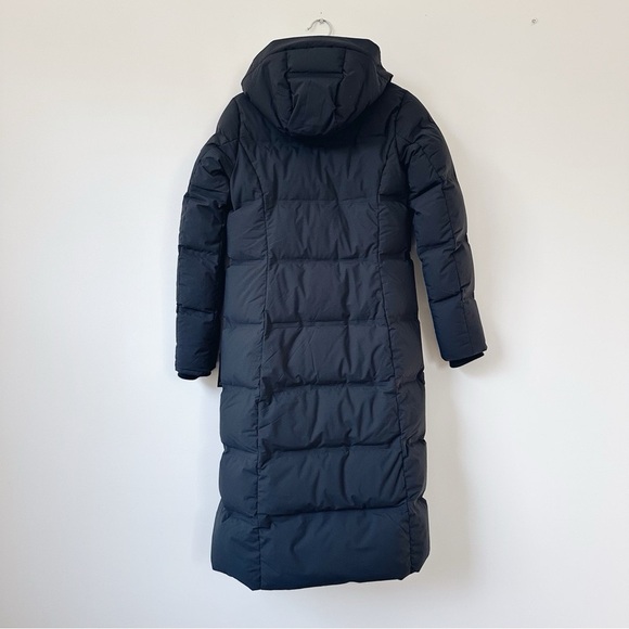 Eddie Bauer Glacier Peak Seamless Black Long Down Puffer Coat Jacket - Picture 2 of 14